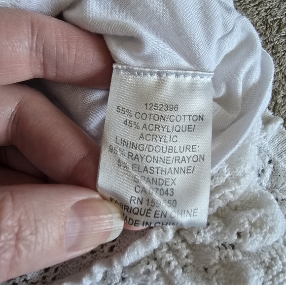 House Of Harlow 1960 crocheted lace cropped tank top size medium - Picture 10 of 10